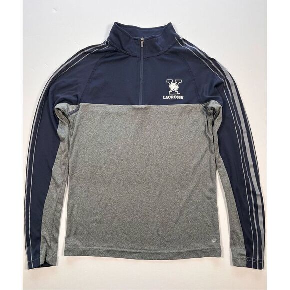 Colosseum Yale Bulldogs Lacrosse 1/4 Zip Long Sleeve Mock Neck Boys Size Medium - Picture 1 of 7